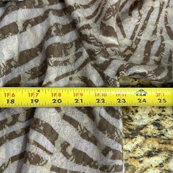 Chico’s Zee Zebra-Print Lace Overlay 3/4 Sleeve Cardigan Jacket Size XL - Picture 9 of 10